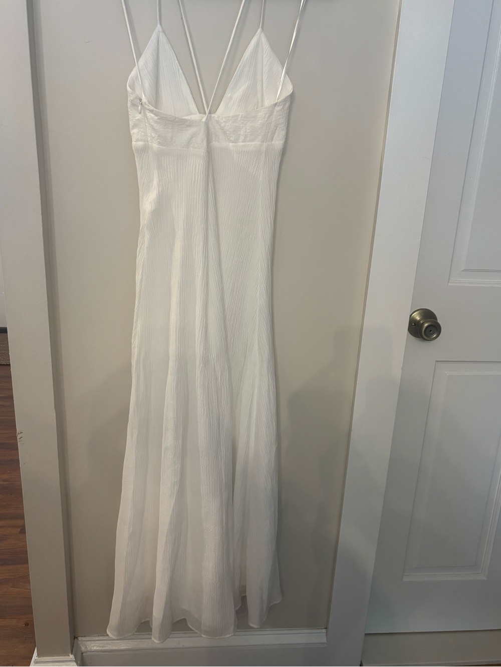 NWOT Zara White Maxi dress sz M - Picture 8 of 8
